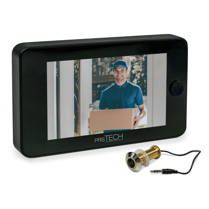 prsTECH® DoorCAM DC2 PLUS Wide Screen, Digitaler-Türspion 4,3 Zoll LCD Display für Türstärken von
