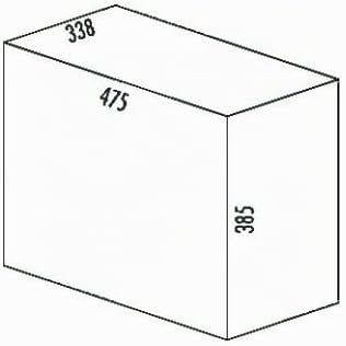 WESCO Profiline Double-Master-Maxi 40 DT Einbau-Abfallsammler, 2 x 20 L, 1 Stück, anthrazit,887911-1