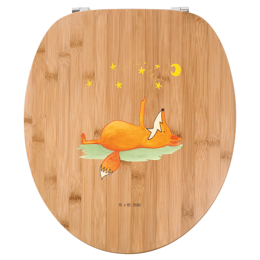 Mr. &amp; Mrs. Panda Motiv WC Sitz Fuchs Sterne - Geschenk, Spruch positiv, Toilette, Mond, Toilettendec