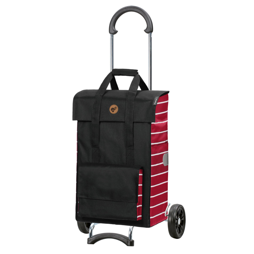 ANDERSEN Einkaufstrolley - Scala Shopper Jella rot 51 L Einkaufsroller, hohe Qualität, stylisch, kla