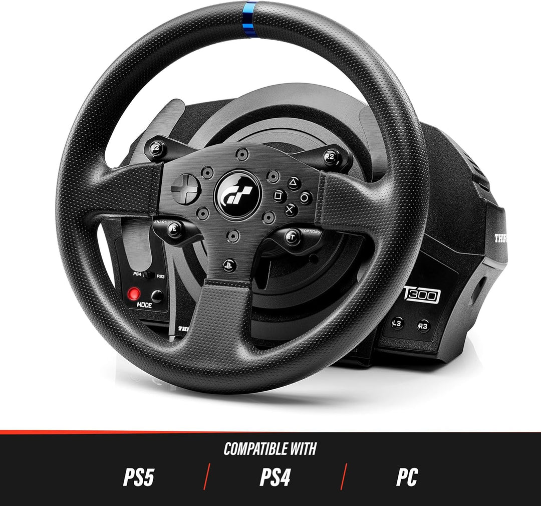 Thrustmaster T300 RS GT Force Feedback Racing Wheel - Offiziell lizenziert von Gran Turismo - Kompat
