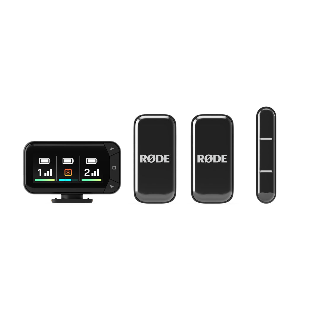 RØDE Wireless Micro - Kompaktes kabelloses Mikrofon-Kamerakit, Zwei Mikrofone mit Kamerareceiver, Sm