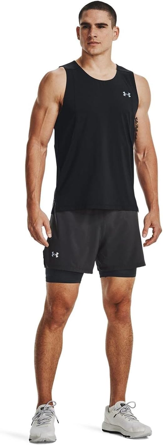 Under Armour Herren Iso Chill Laser Unterhemd Training Top Schwarz/Reflekt S S Schwarz/Reflektierend