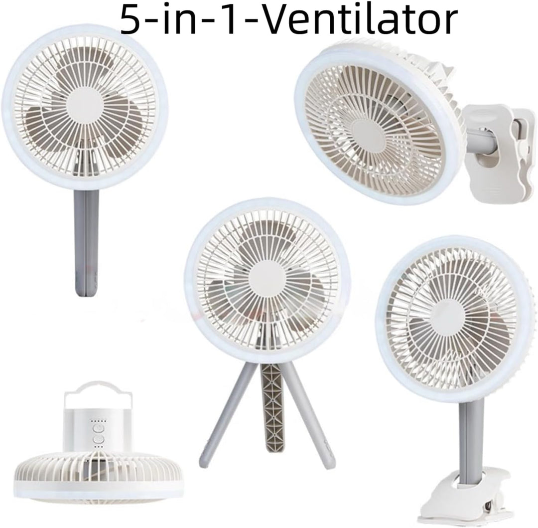 LETOUR USB Ventilator Leise,Ventilator Klein 3 Geschwindigkeiten Tischventilator Clipventilator Leis