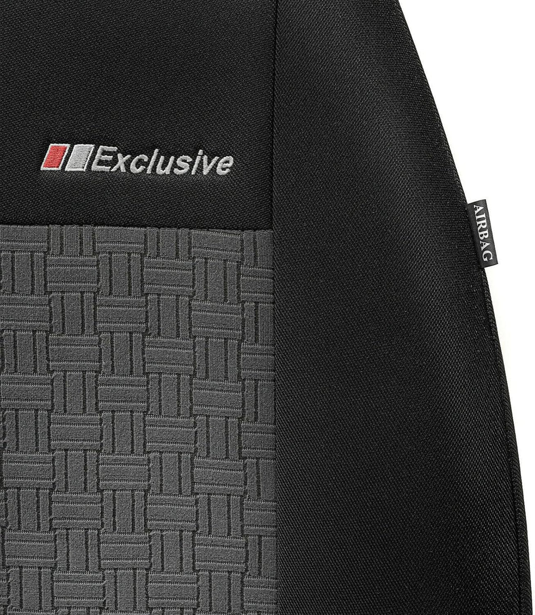 ERJOT Autobezüge Fahrer Bus AKROPOL kompatibel mit VW T6 Massgefertigte Sitzbezüge Grau Schwarz Stof