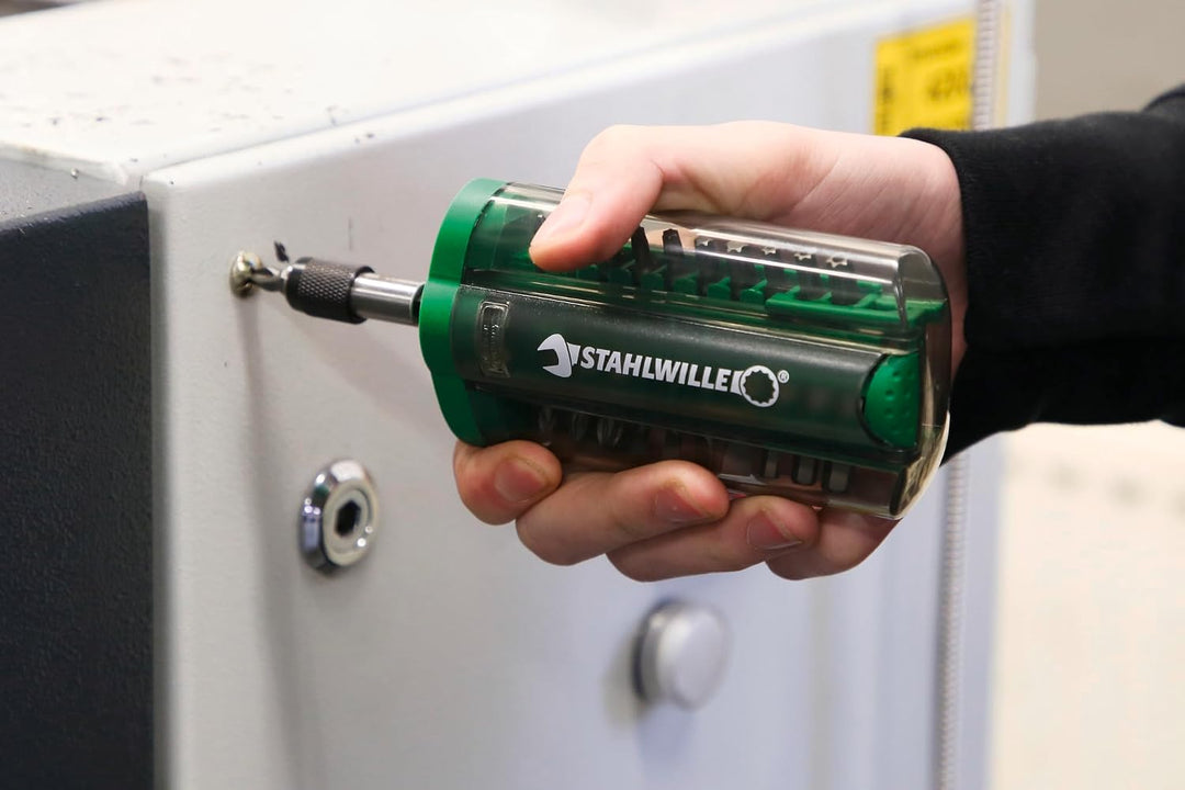 STAHLWILLE 1202 | Bit Set 21-tlg. für Akkuschrauber oder Bohrmaschinen | 1/4" Schnellwechsel-Bithalt