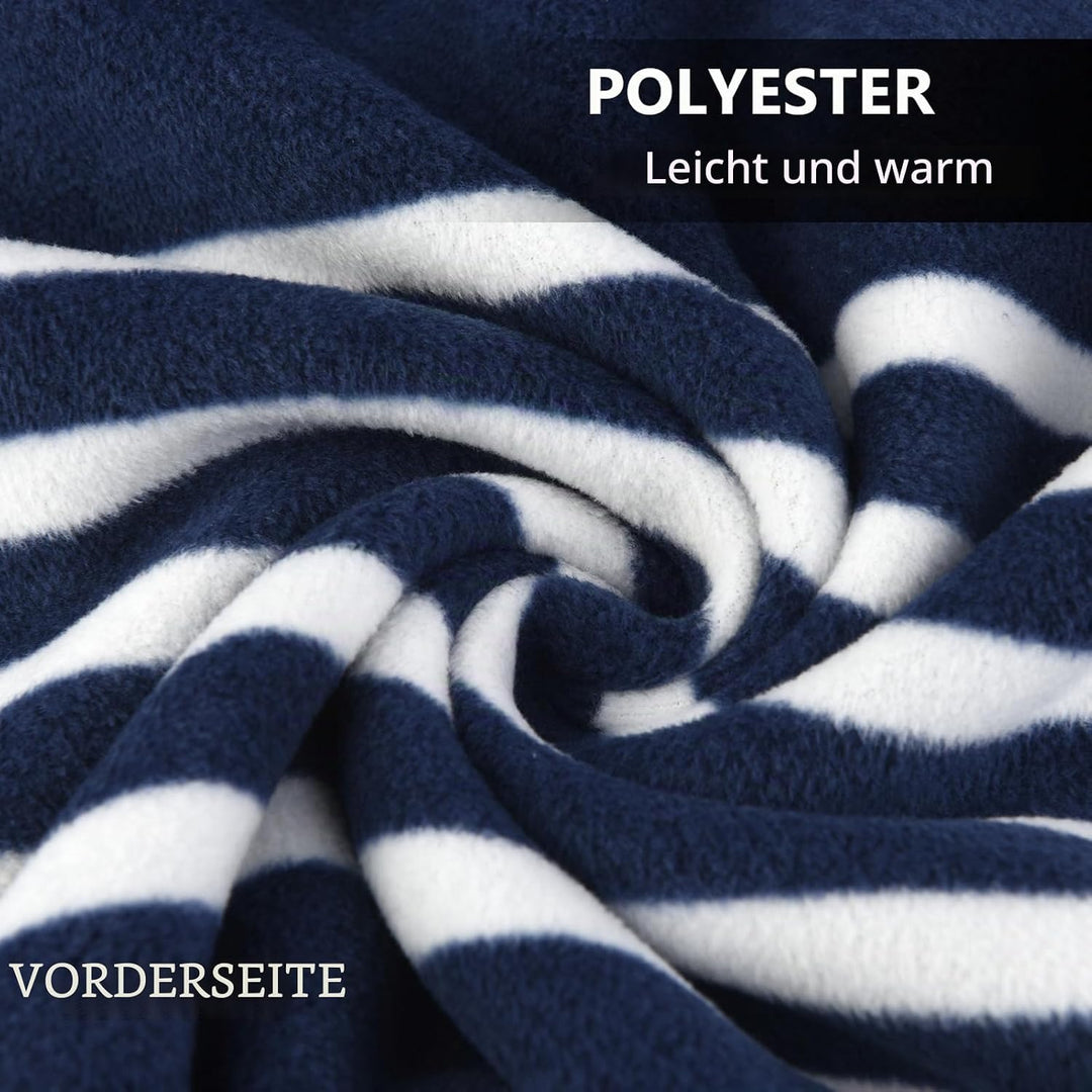 SIVENKE Damen Poncho Fleece Tragbare Decke, Karierte Schossdecke Bequemer Poncho Plüschdecken Überwu
