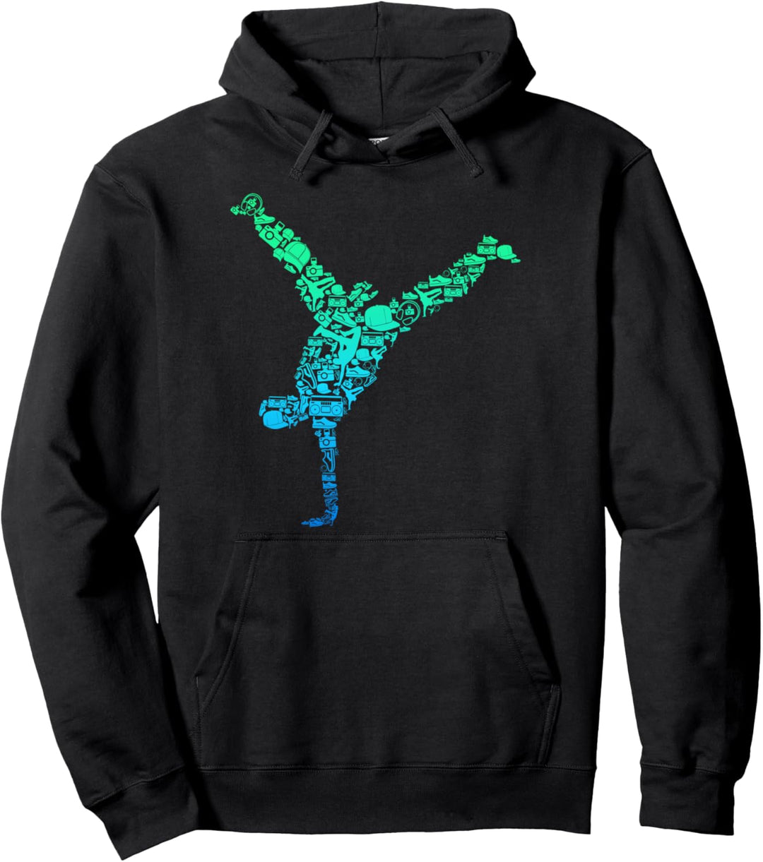 Breakdance Breakdancer Breakdancing Hip Hop Kinder Männer Pullover Hoodie
