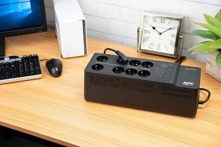APC by Schneider Electric Back-UPS ES - BE850G2-SP 650VA mit 8 Schuko-Steckdosen und USB A und C Lad