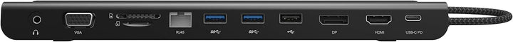 ADAM elements CASA Hub Pro 11-in-1 | Apple MacBook & USB-C Notebooks | schwarz | AAPADHUBPROBK