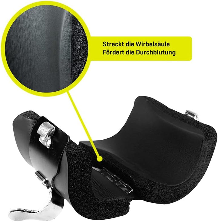 Sporttrend 24® Gravity Boots mit Sicherheitsverschluss in schwarz | Rückentrainer, Bauchtrainer,