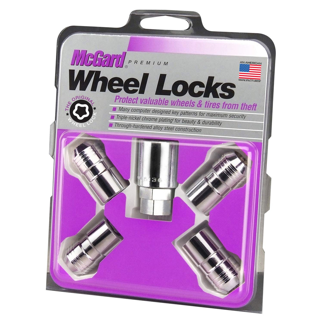 McGard 24215 Chrom M14 x 1,5 Gewinde Grösse kugelbundschrauben Lock Set, (Set von 4)