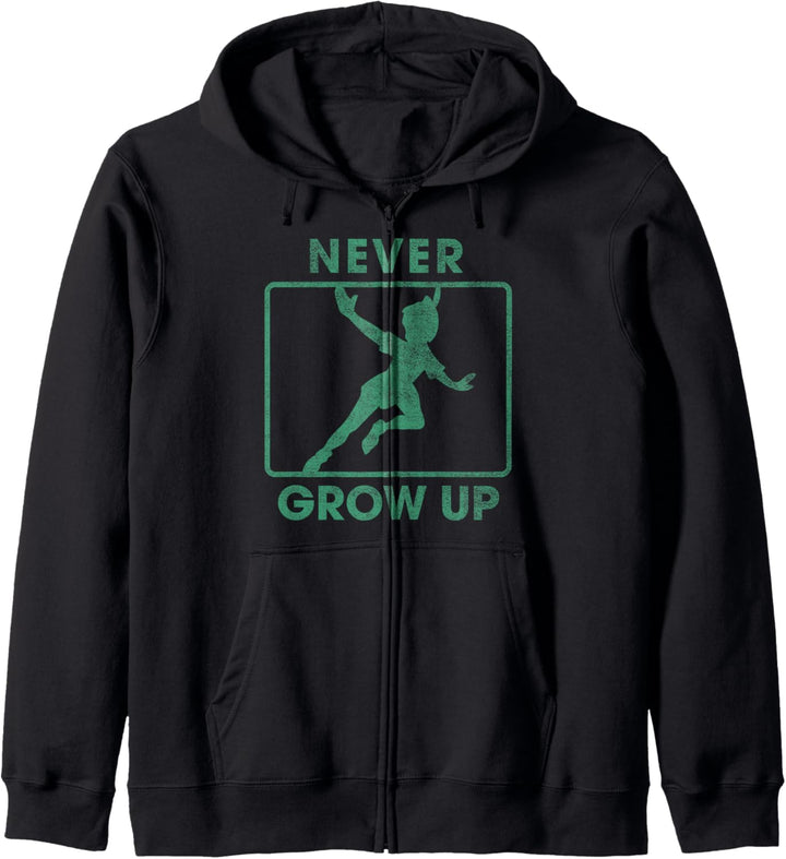 Disney Peter Pan Never Grow Up Silhouette Kapuzenjacke