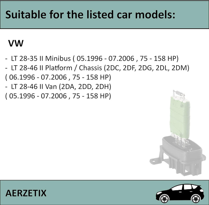 AERZETIX - C40765 - Widerstand, innenraumgebläse - polzahl: 7-polig - kompatibel mit Mercedes-Benz 0