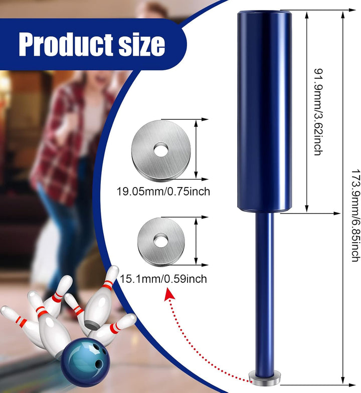 Hungdao Bowlingball Workout Tool Bowling Zubehör mit 1,9 cm Ersatzklinge für Daumenfinger, Blau