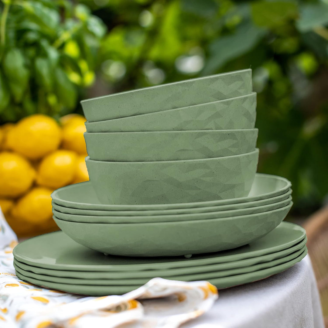 Koziol Suppenteller, 220 mm, 220 mm, 4 Stück 220mm Nature Leaf Green, 220mm Nature Leaf Green