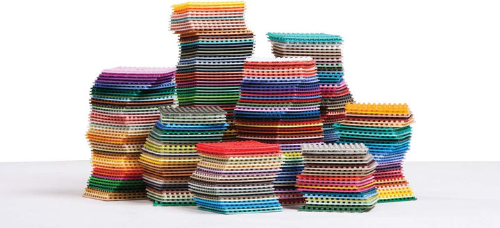 Pixel P31251 Mosaik Geschenkverpackung Papagei, Pixelbild mit Rahmen, kinderleichtes Stecksystem, oh