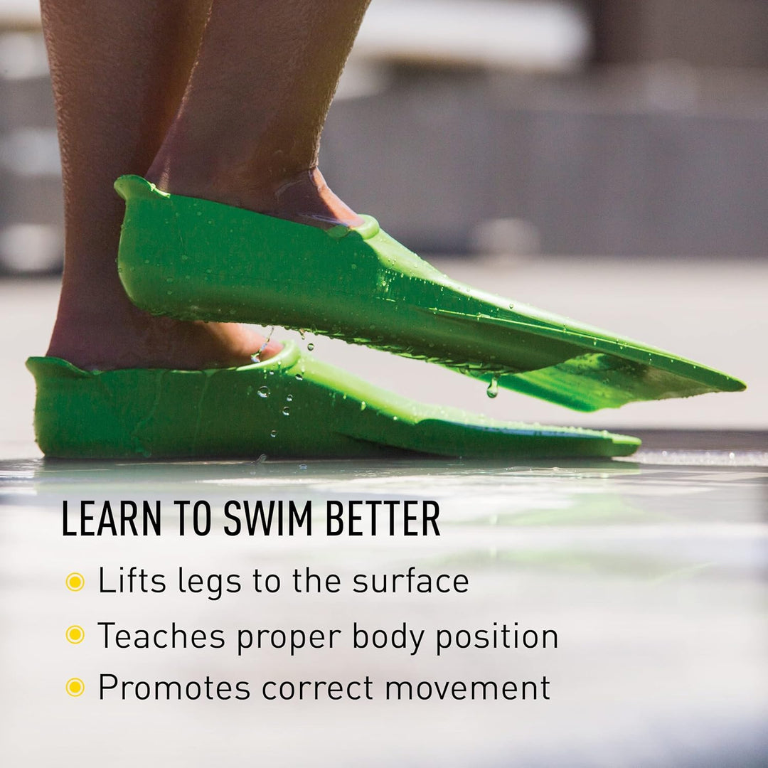 Finis Kinder Swim Fins Booster Swim Fin 8-11 Green, 8-11 Green