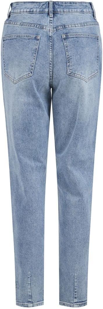 Vila Damen Vimommie Dl Hw Mom LBD-Noos Jeans 36W / 32L Light Blue Denim, 36W / 32L Light Blue Denim