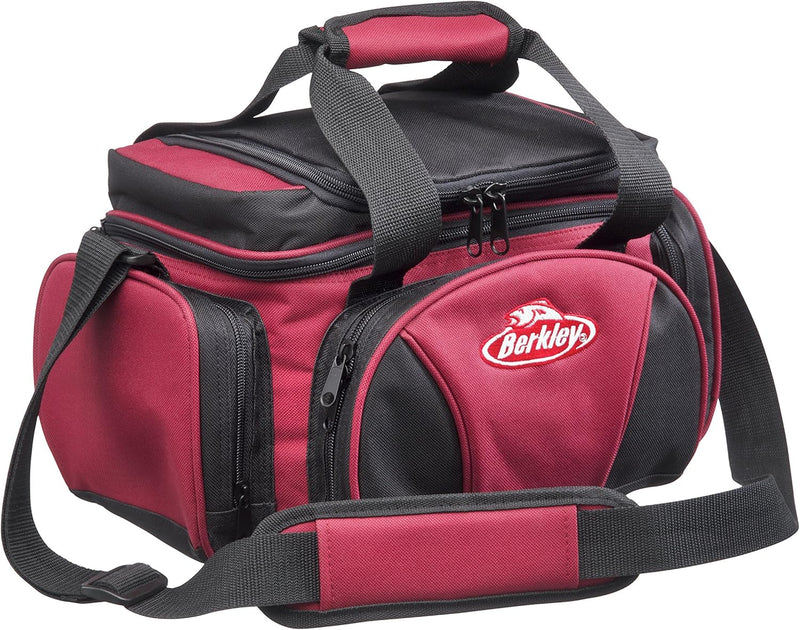 Berkley System Angeltasche/Tackletaschen – inklusive Köderboxen L Black/Red, L Black/Red