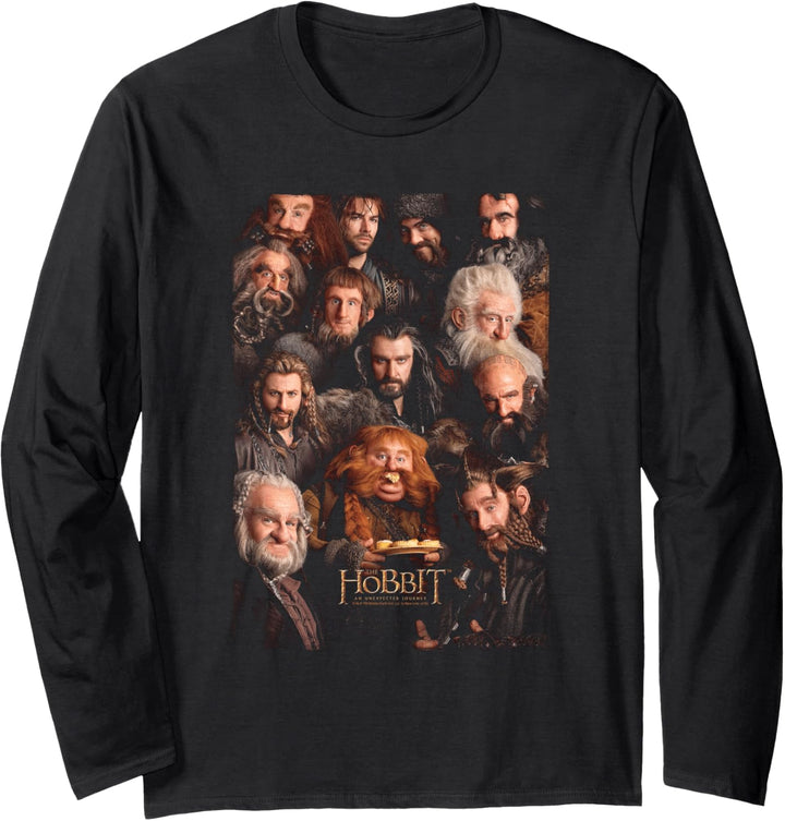 Hobbit Dwarves Poster Langarmshirt
