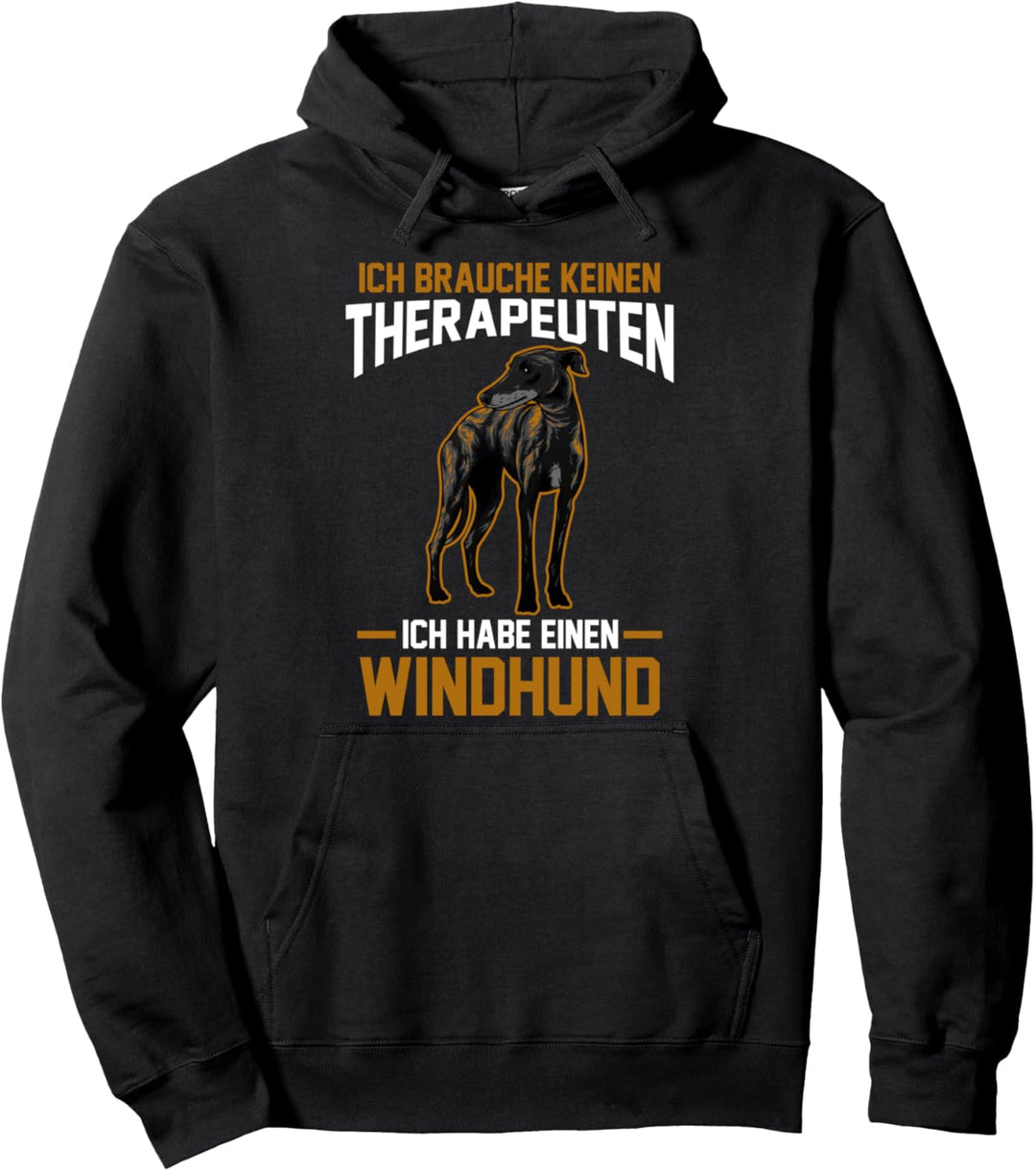 Therapie Windhund Pullover Hoodie