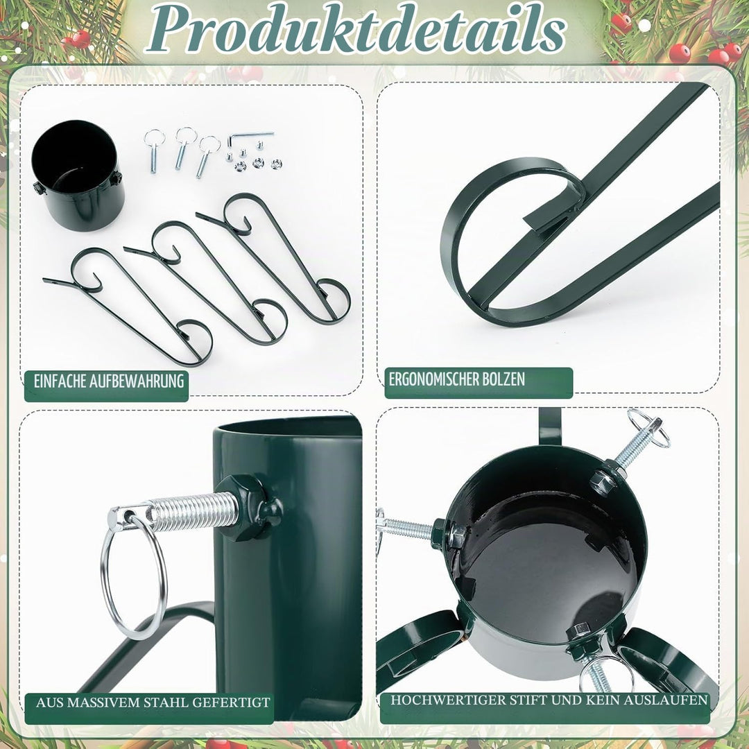 LATERN 53CM Metall Weihnachtsbaumständer, Schwerlast Weihnachtsbaumhalter Ersatz Weihnachtsbaumhalte