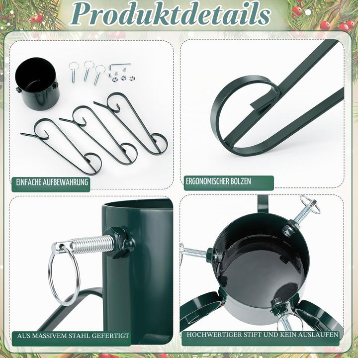 LATERN 53CM Metall Weihnachtsbaumständer, Schwerlast Weihnachtsbaumhalter Ersatz Weihnachtsbaumhalte