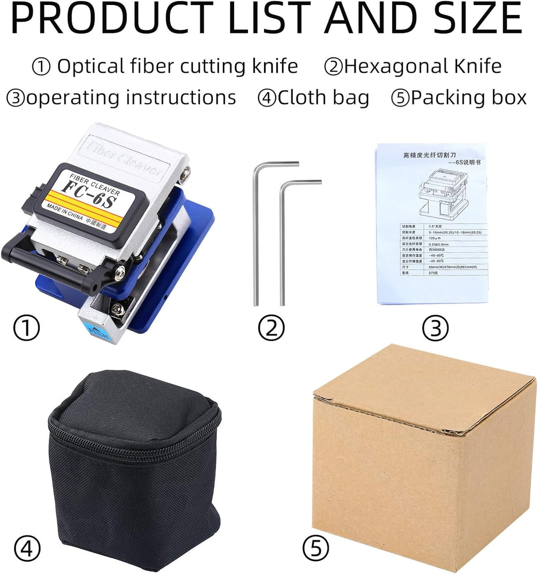 FTTH Faser Werkzeug fc-6s Mental Glasfaseroptik Hackmesser Faser Optik Cutter Tools Single Mode 250u