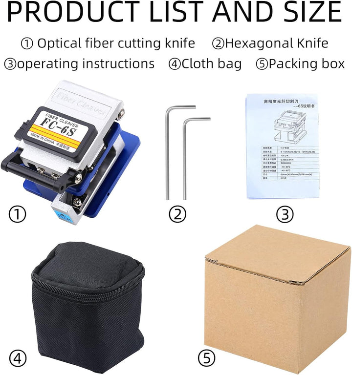 FTTH Faser Werkzeug fc-6s Mental Glasfaseroptik Hackmesser Faser Optik Cutter Tools Single Mode 250u