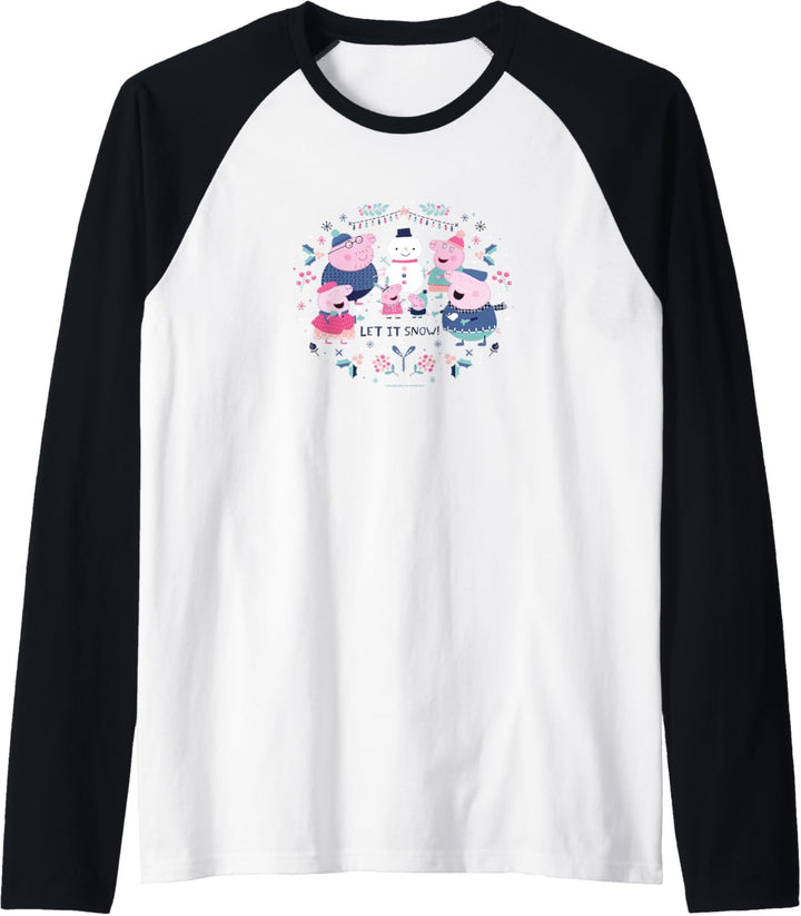 Peppa Pig Snowman Circle Raglan