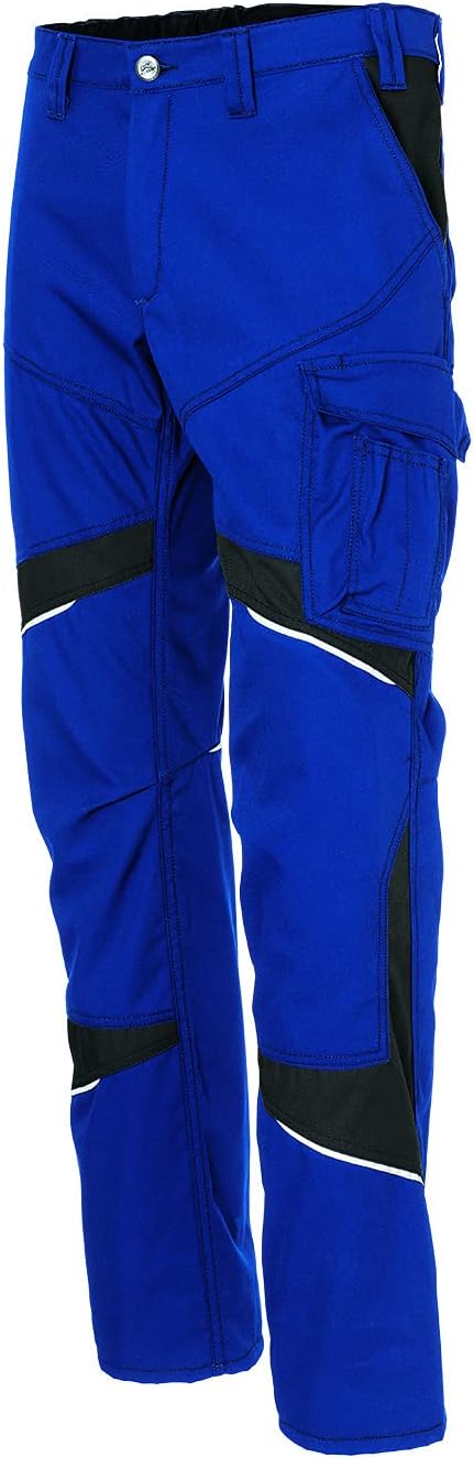 KÜBLER Workwear KÜBLER ACTIVIQ Cotton+ Damen-Arbeitshose Kornblumenblau/schwarz 54 Kornblumenblau/Sc