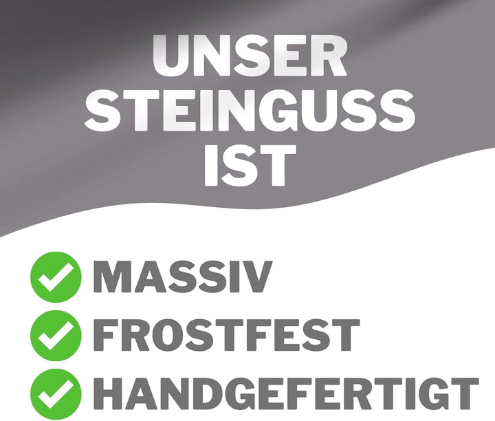 Gartenfackel Ölfackel Tischfackel Öllampe Garten Fackel Tischlampe Steinguss mit Edelstahl Ölbehälte