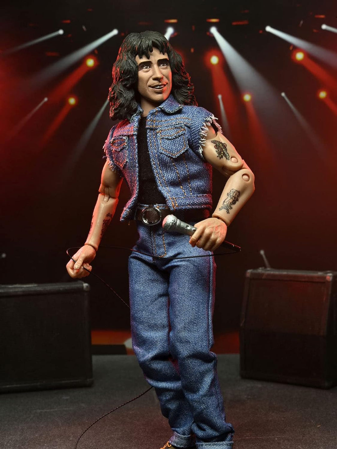 NECA AC/DC Actionfigur Bon Scott Highway to Hell Multicolor, aus Kunststoff, Hersteller