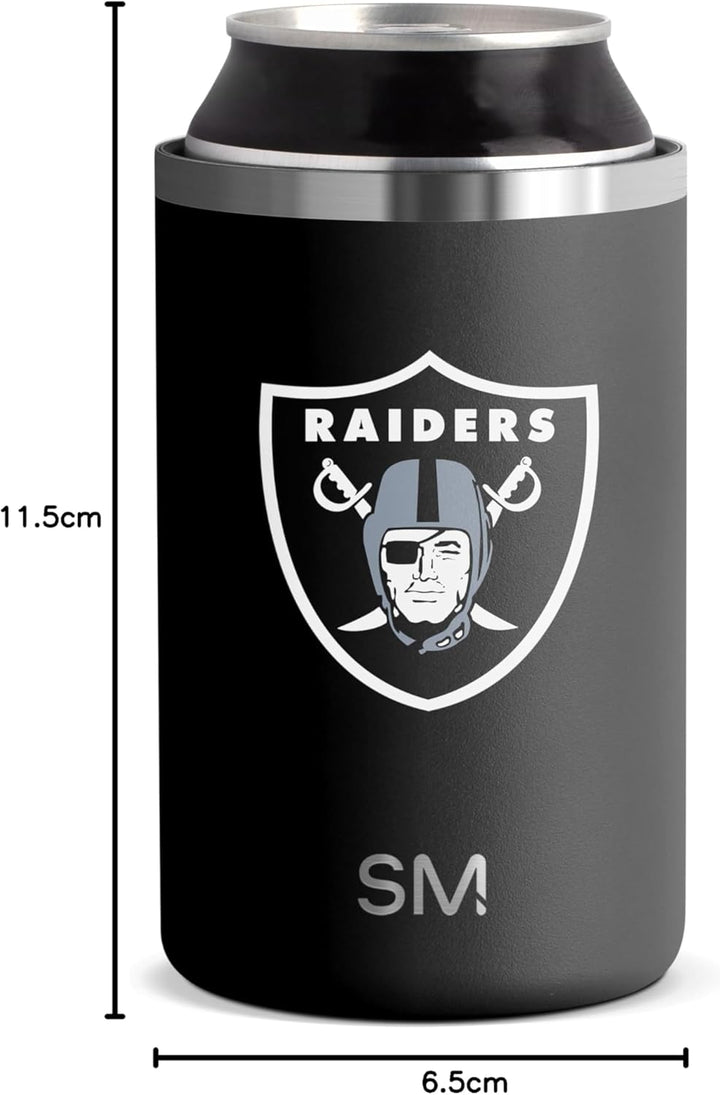 Simple Modern NFL Oakland Raiders Isolierter Ranger Dosenkühler, für Standard-Dosen – Bier, Soda, Sp