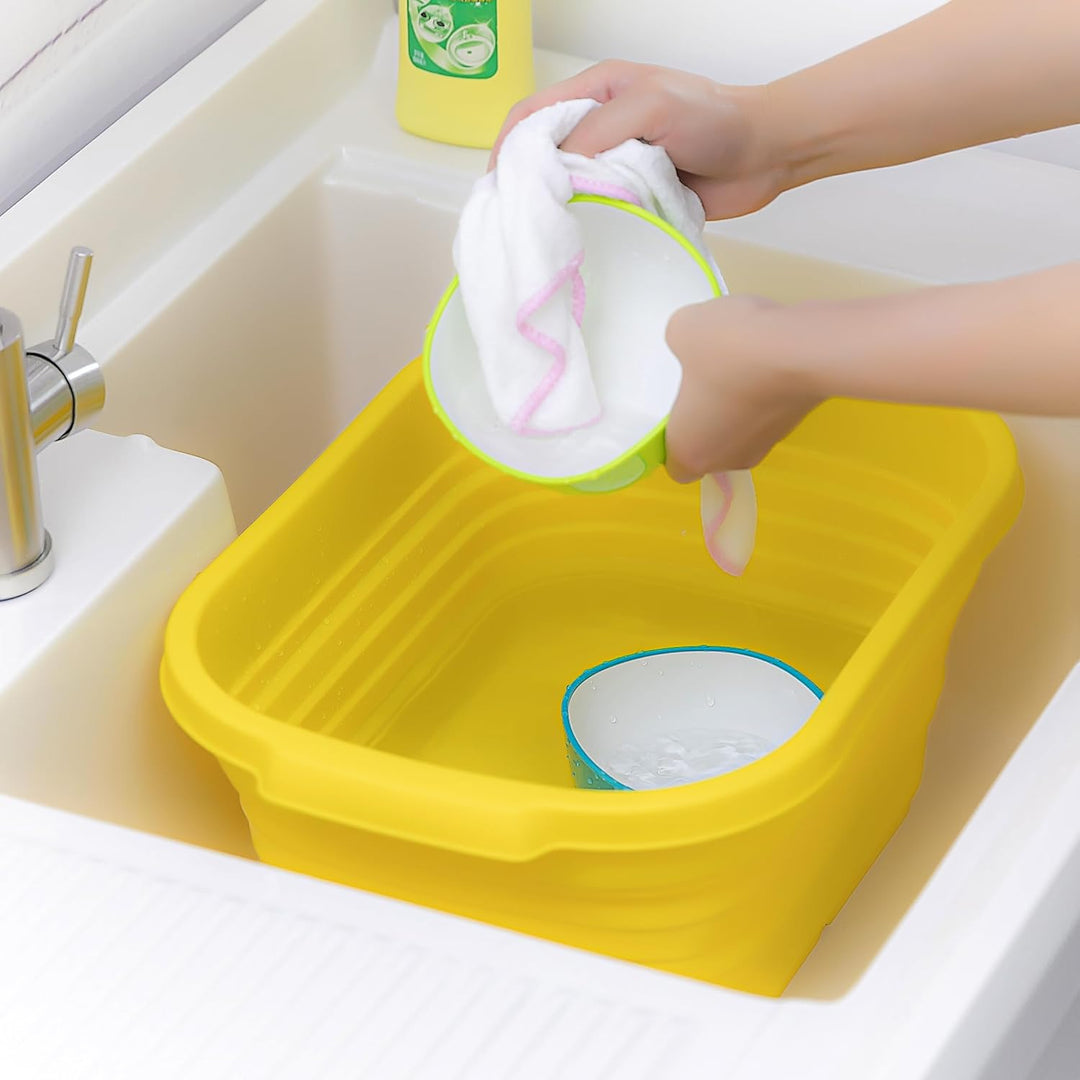 SAMMART 13L zusammenklappbare Wanne – tragbarer Picknickkorb für den Aussenbereich – platzsparender