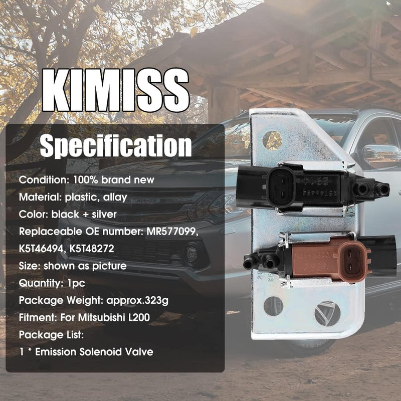 KIMISS Auto Turbo Boost Magnetventil, Emission Elektromagnetventil Fur L200 K74T