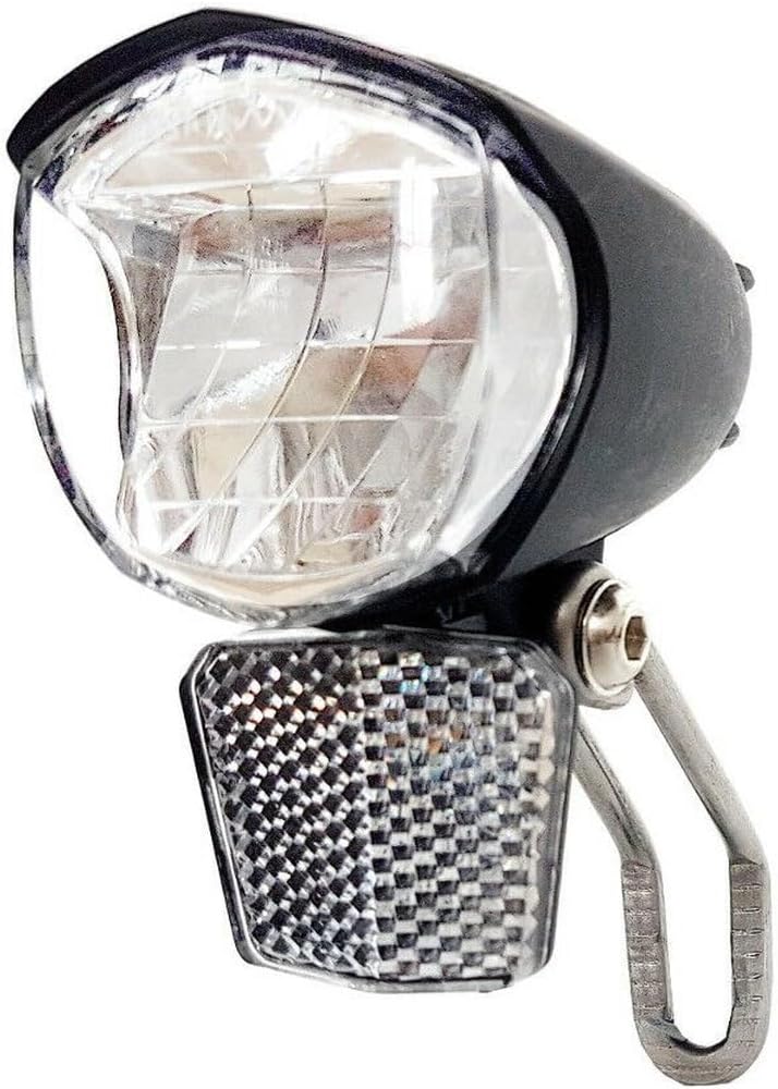 CBK-MS Fahrradlicht LED Scheinwerfer 75 Lux mit Sensor Schalter und Standlicht Fahrradlampe mit StVZ