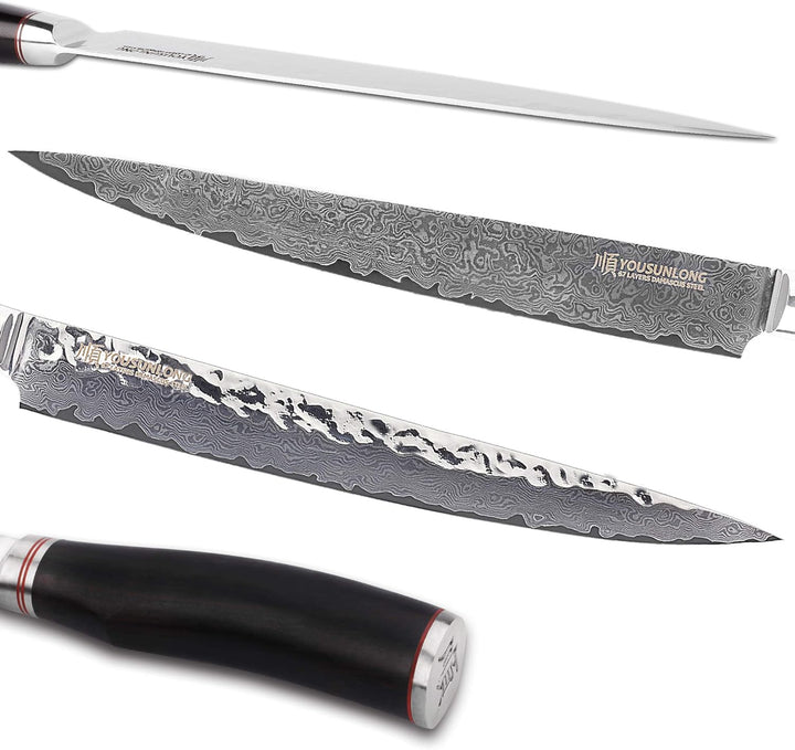 YOUSUNLONG Fleischmesser Filetiermesser Pro Sashimi-Messer 255mm - Rechtshänder - Japanischer VG10-D