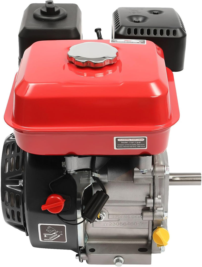 BJTDLLX 7.5 PS 210cc Benzinmotor Kartmotor Standmotor Antriebsmotor 4 Takt 3600 U/min Ersatzmotor 20