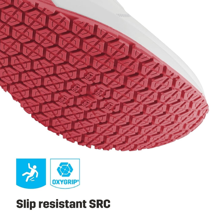 Oxypas elas4001fux ELA SRC Arbeits-Sneakers,White with Fuchsia,40 EU 40 EU Rosa, 40 EU Rosa