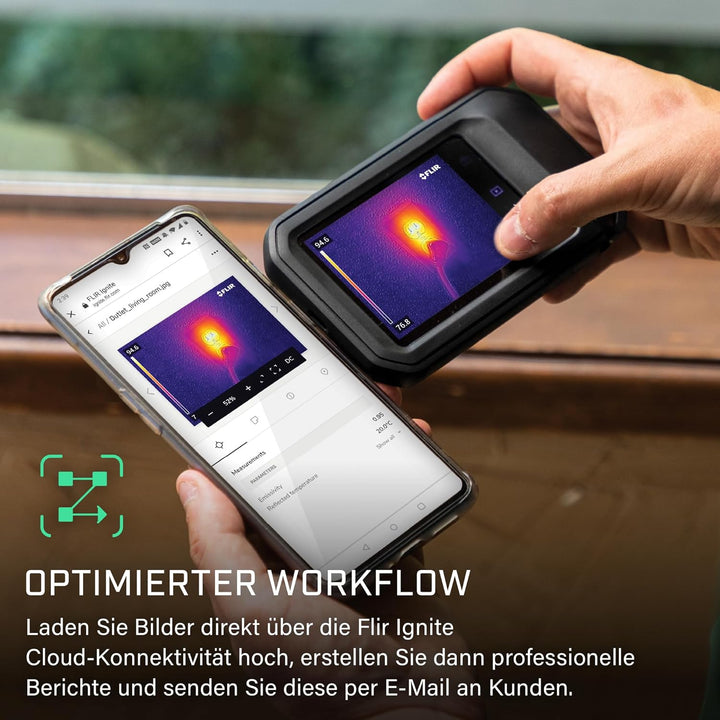 FLIR C5, Profi-Thermokamera, leistungsstark und kompakt mit WLAN, misst Temperaturen bis 400 °C (752