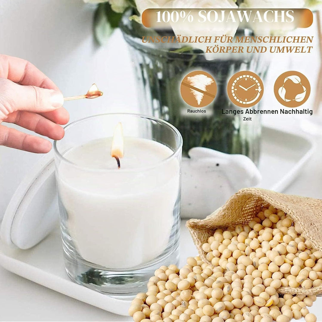 JBEIY 2 KG SojaWachs, Hohe Qualität Natürliche Soja Kerzen Wachs für DIY Kerzen Giessen Selber Mache
