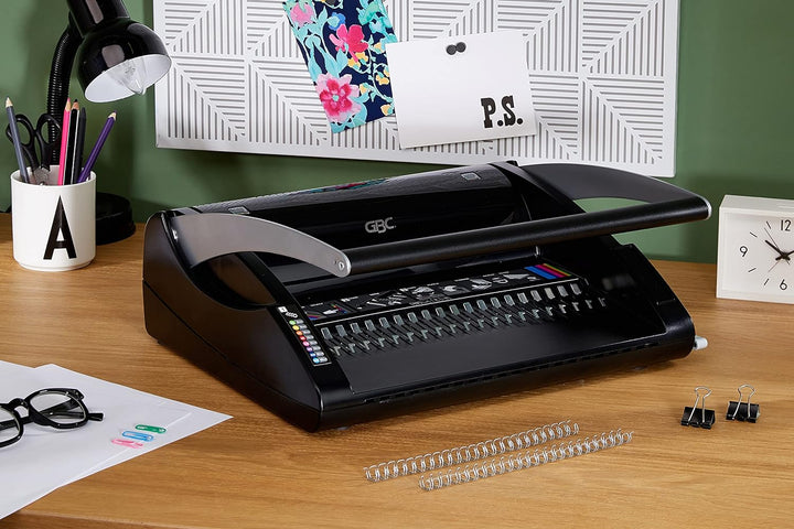 GBC 4401845 CombBind 200 Bindegerät (mit Stanztechnologie) schwarz stanzt 20, bindet 330 Blatt Singl