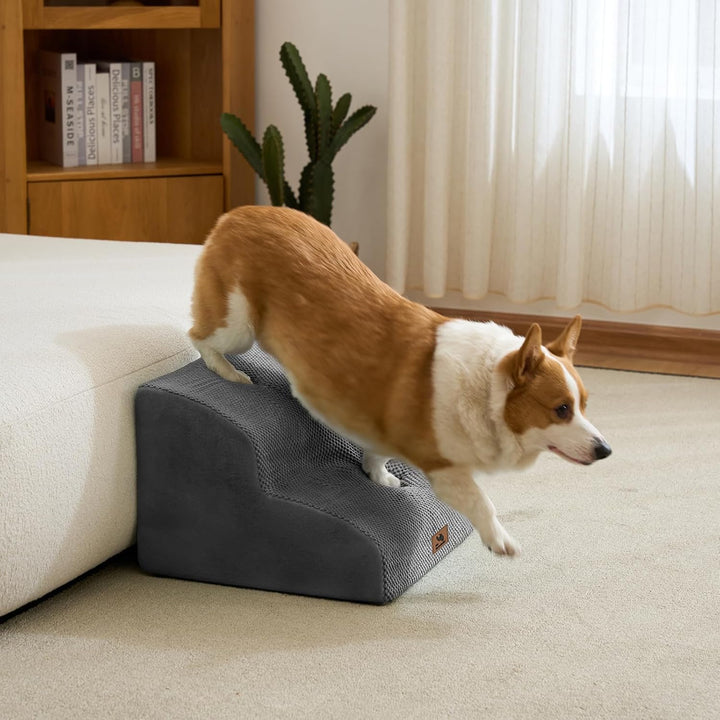 Hundetreppe für kleine Hunde, 2 Stufen 30cm Hoch Haustiertreppe, Waschbar rutschfest, Katzentreppe f