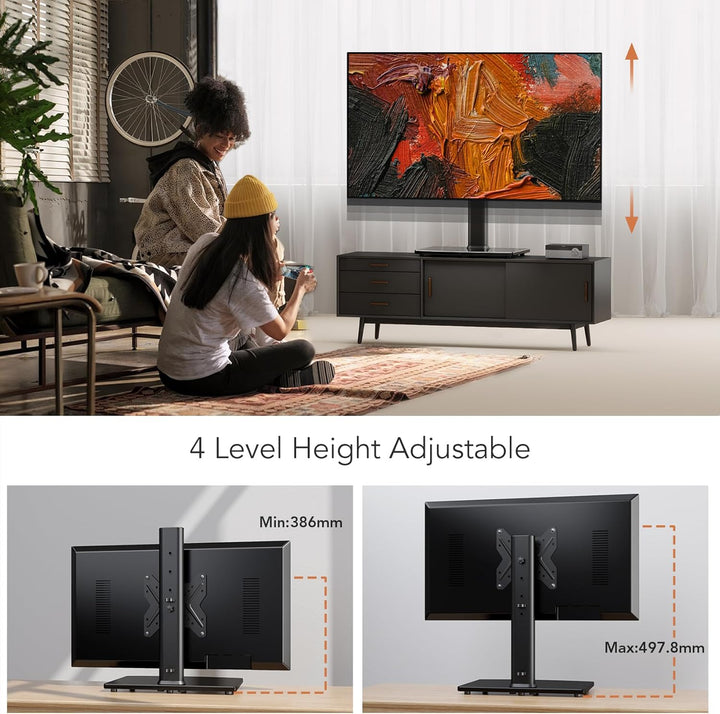 TV Standfuss Universal Höhenverstellbar Ständer für 19-43 Zoll TV Fernsehtisch Halterung Fernsehstän