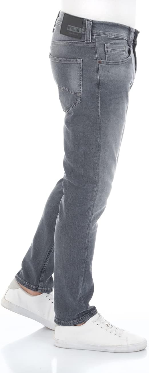 MUSTANG Herren Jeans Hose Oregon Tapered 36W / 30L Light Grey Denim (1009375-313), 36W / 30L Light G