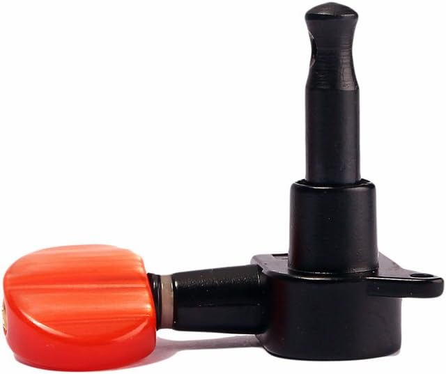 3L 3R Versiegelte Gitarren-Turner-Mechaniken, Schwarz + Rot