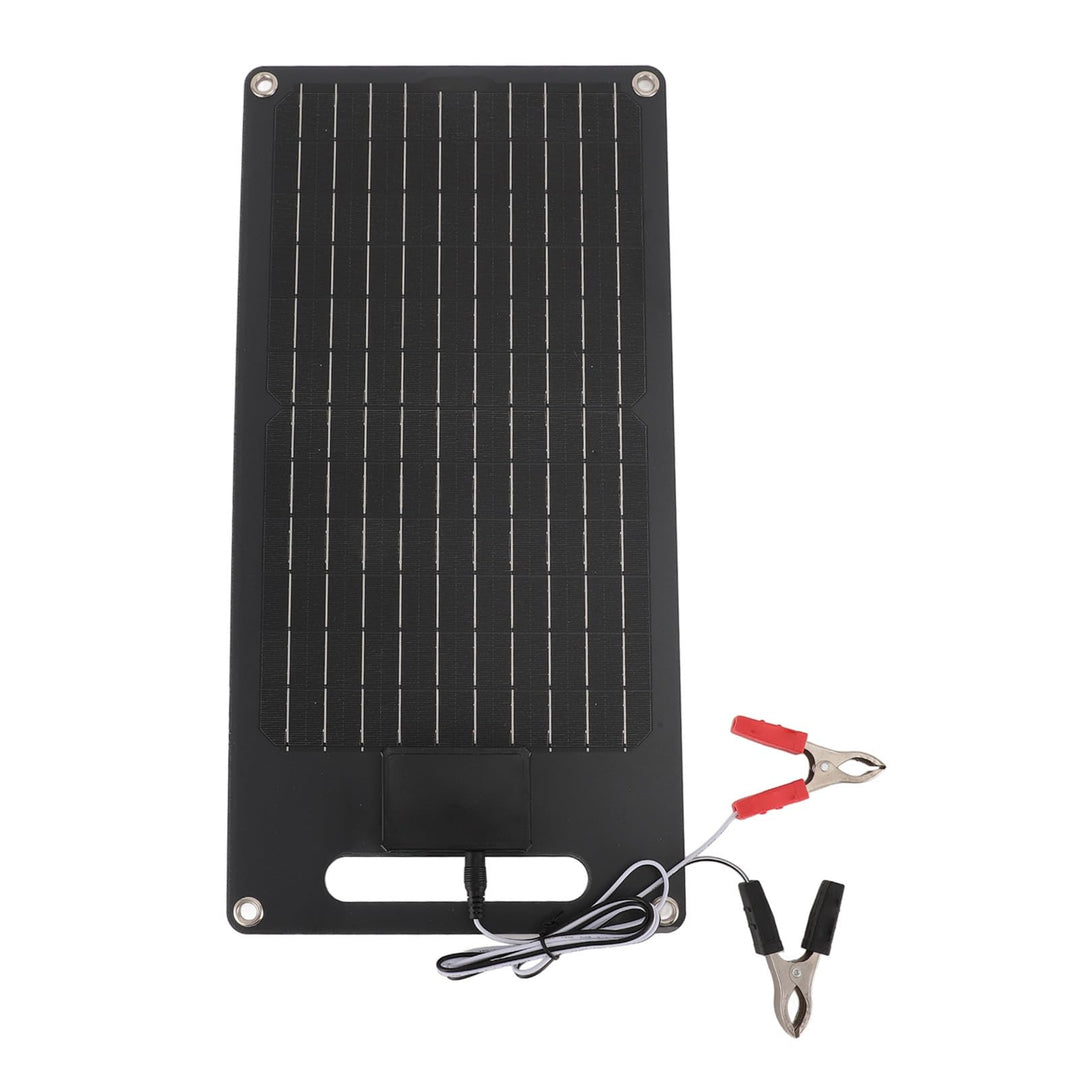 50W Monokristallines Solarpanel, Dual -USB -Ladegerät für 12 -V -Fahrzeugbatterie und Mobiltelefonla
