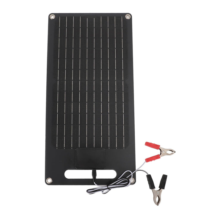 50W Monokristallines Solarpanel, Dual -USB -Ladegerät für 12 -V -Fahrzeugbatterie und Mobiltelefonla